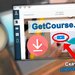 Лицо автора статьи Владимира Белева, видео с сайта GetCourse, кнопка скачать, текст.