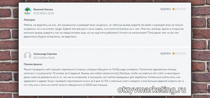 Два необоснованных отрицательных отзыва сеоспринт (развод или нет?) с сайта otzyvmarketing.ru